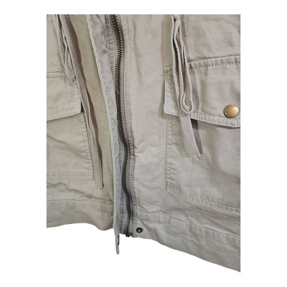 Blu Pepper Vintage Lightweight Tan Eyelet Jacket Size M - Picture 4 of 9